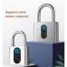 FixtureDisplays® Fingerprint Padlock, Bluetooth Lock APP Remote Access Unlock, Smart Padlock, Keyless Lock 15064-4PK